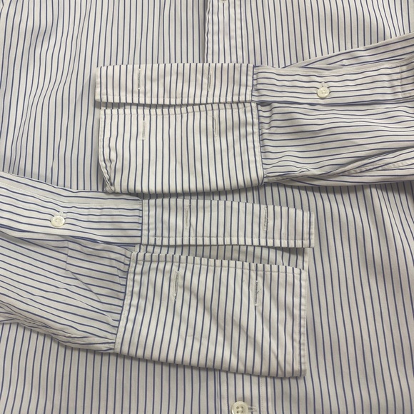 POLO Ralph Lauren dress shirt Size 15 1/2-34 regent classic fit Blue Stripe - Picture 9 of 9